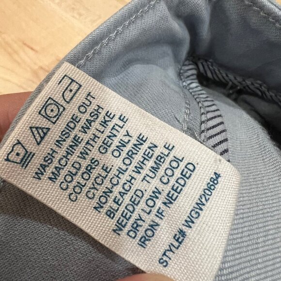 Market & Spruce Flat Front Cotton Blend Shorts Light Blue Size 12 NWT - Picture 7 of 8